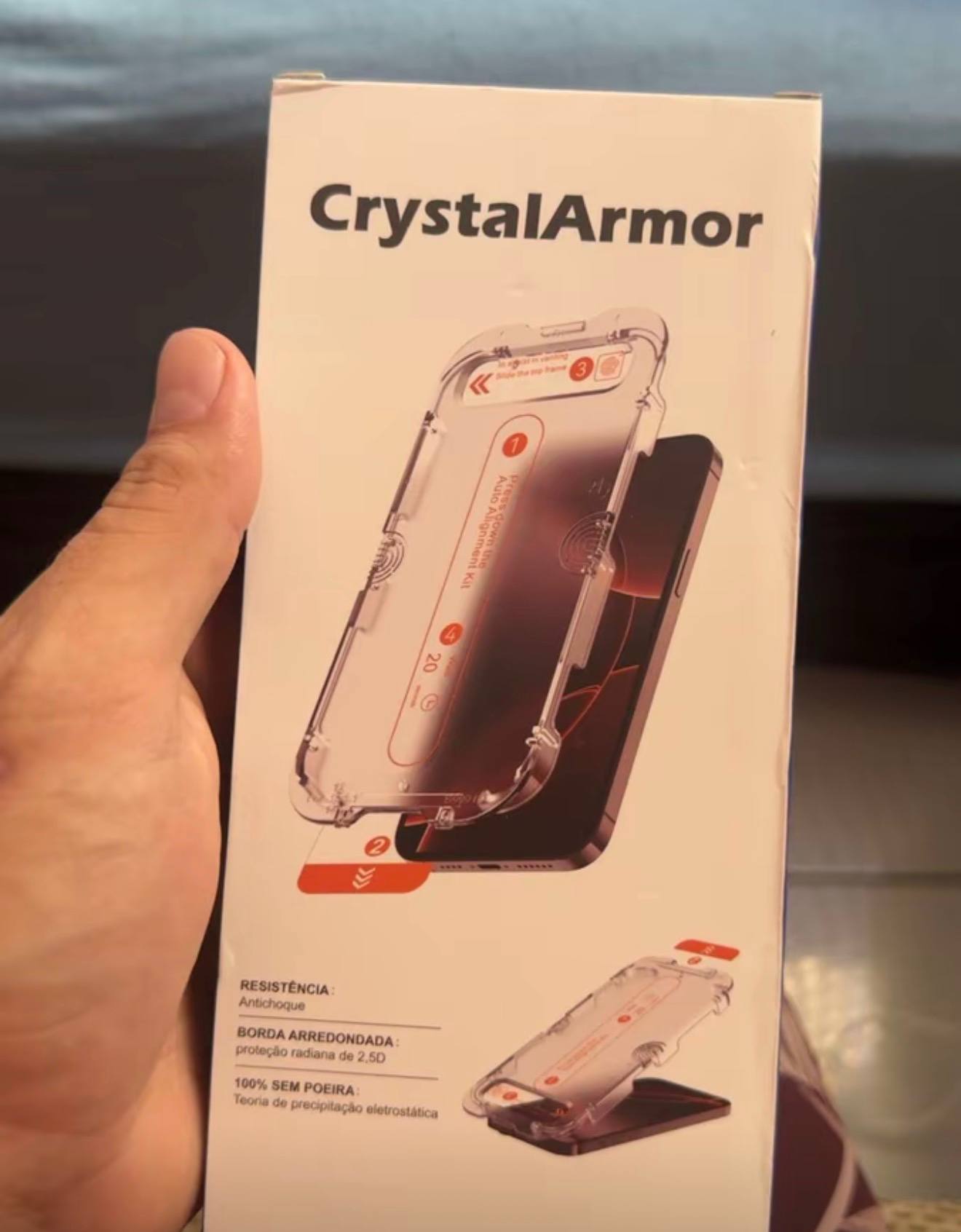 Kit Crystal Armor recebido por André Carvalho
