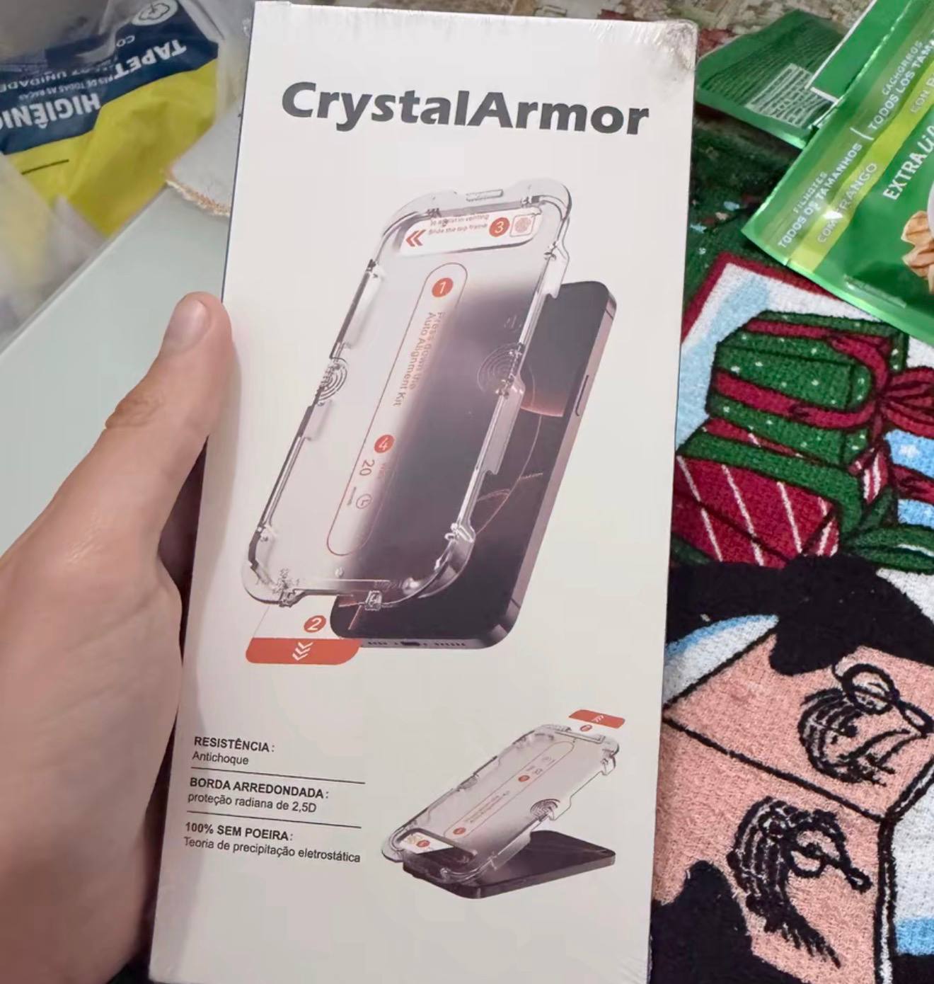 Kit Crystal Armor recebido por Patrícia Oliveira