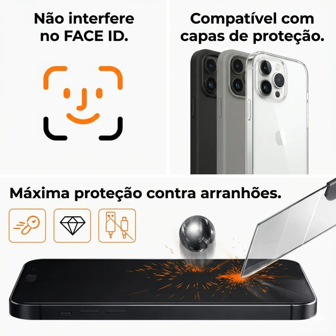 Proteção Crystal Armor para iPhone
